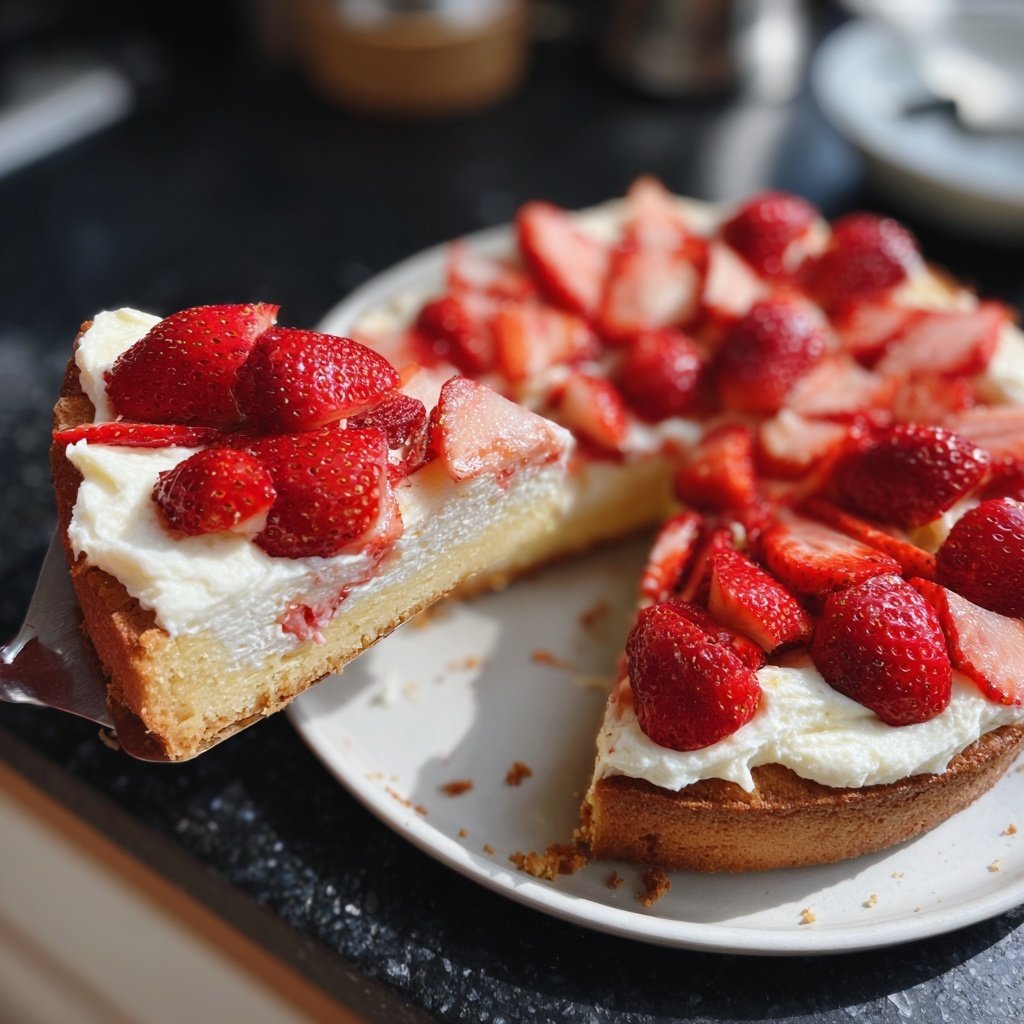 Erdbeerkuchen Mit Schmand