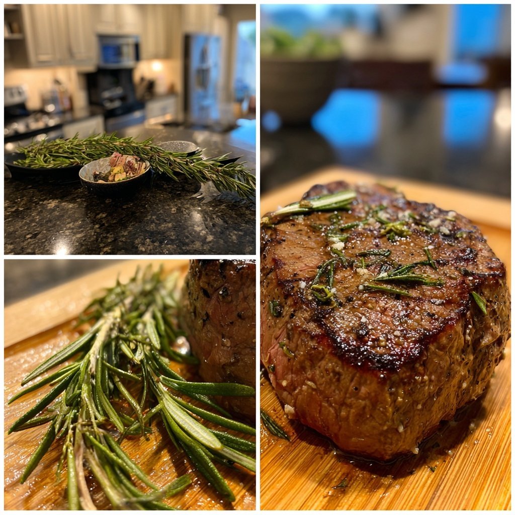 Gegrilltes Rinderfilet Mit Rosmarin