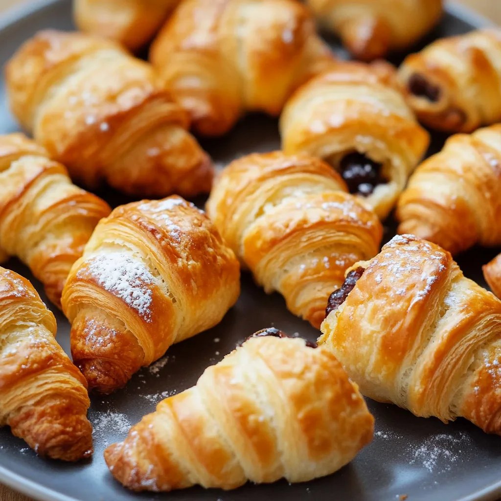 Gefüllte Mini-Croissants