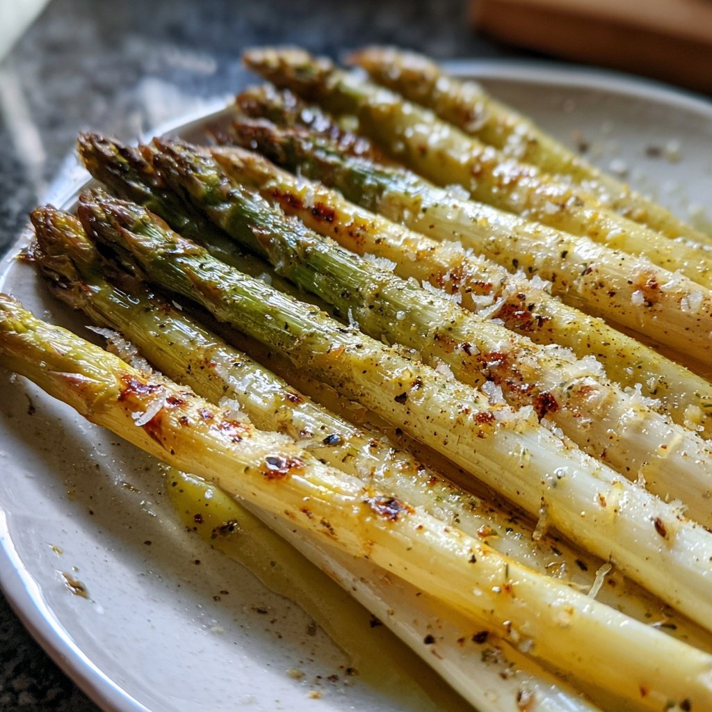 Grüner Spargel Aus Dem Ofen