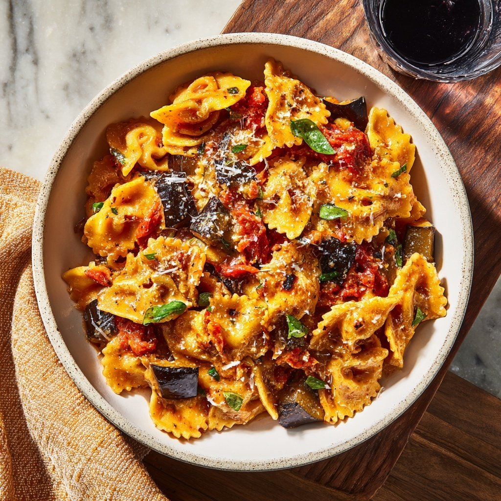 Internationale Küche Italienische Pasta alla Norma