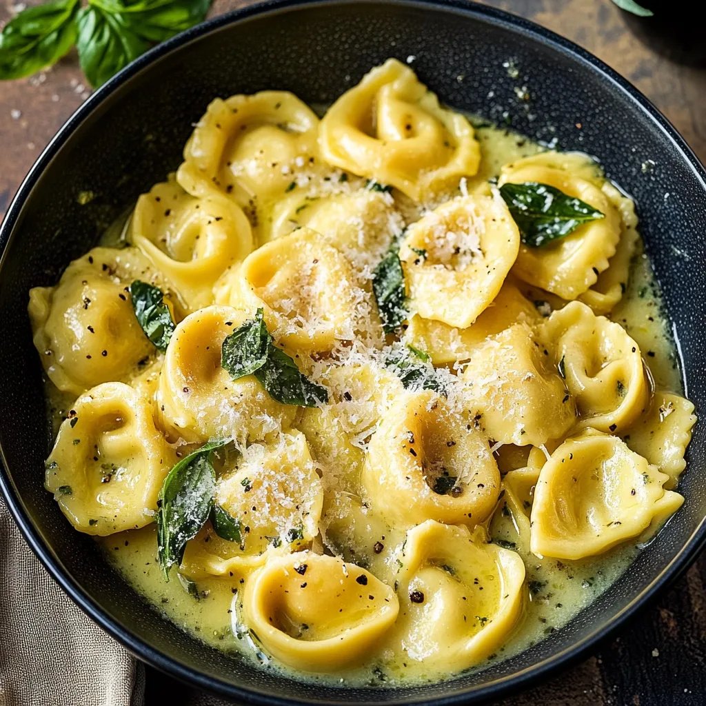 Tortellini in cremiger Schinken-Sahne-Soße