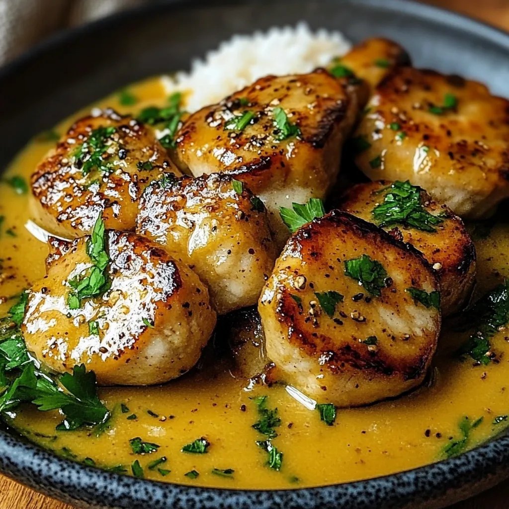 Schnelles Honig Senf Hähnchen mit Reis