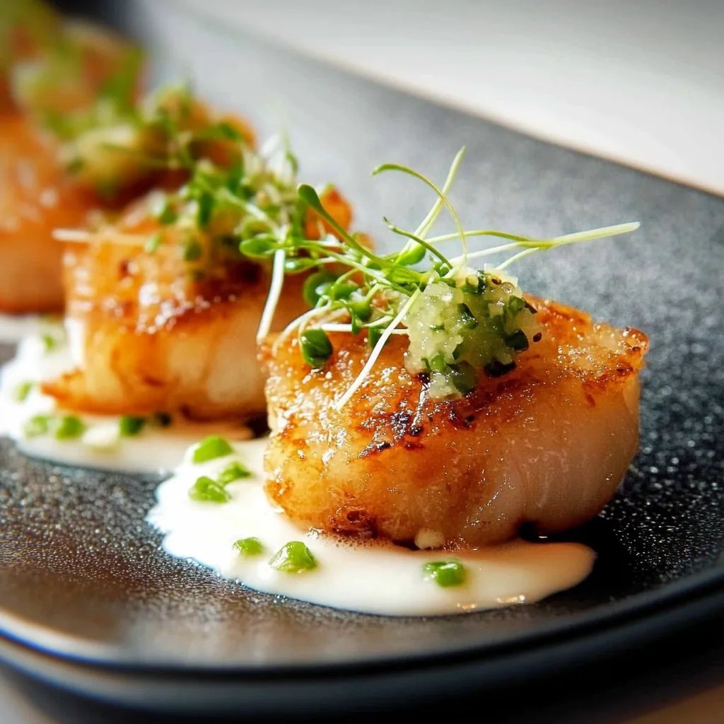 Lachspralinen mit Wasabi-Gurken-Schmand