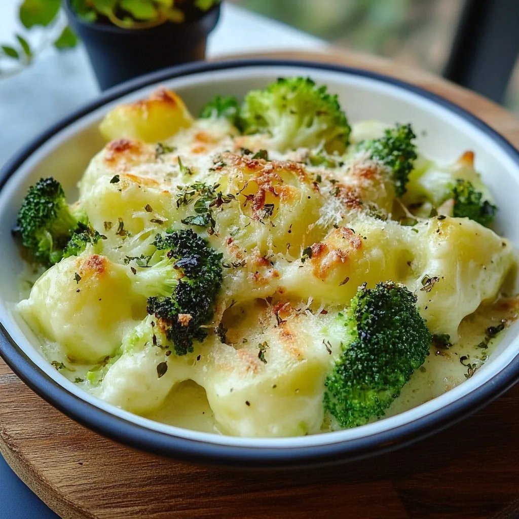 Blumenkohl Brokkoli Auflauf mit Kartoffel