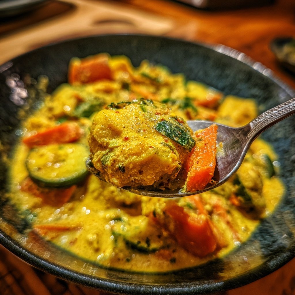 Gemüsecurry mit Erdnuss