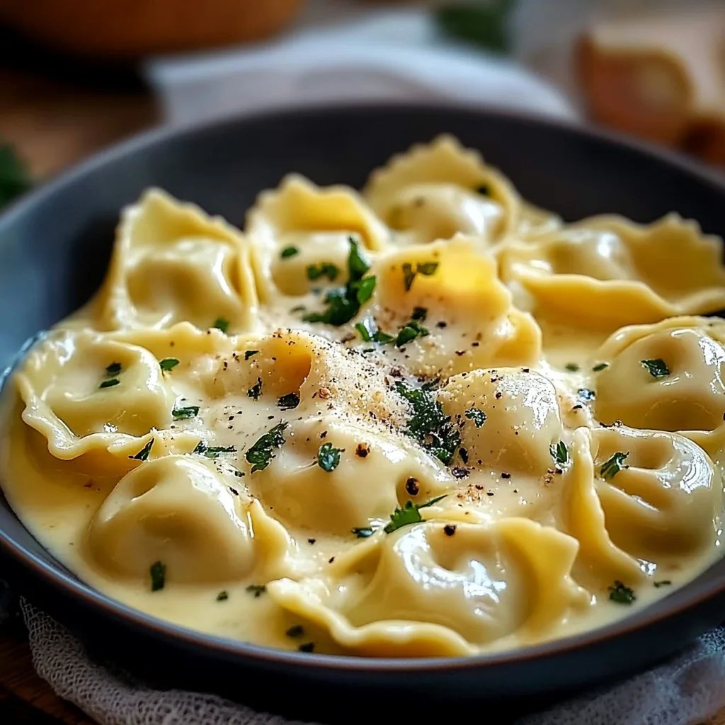 Tortellini-Auflauf mit Käsesoße