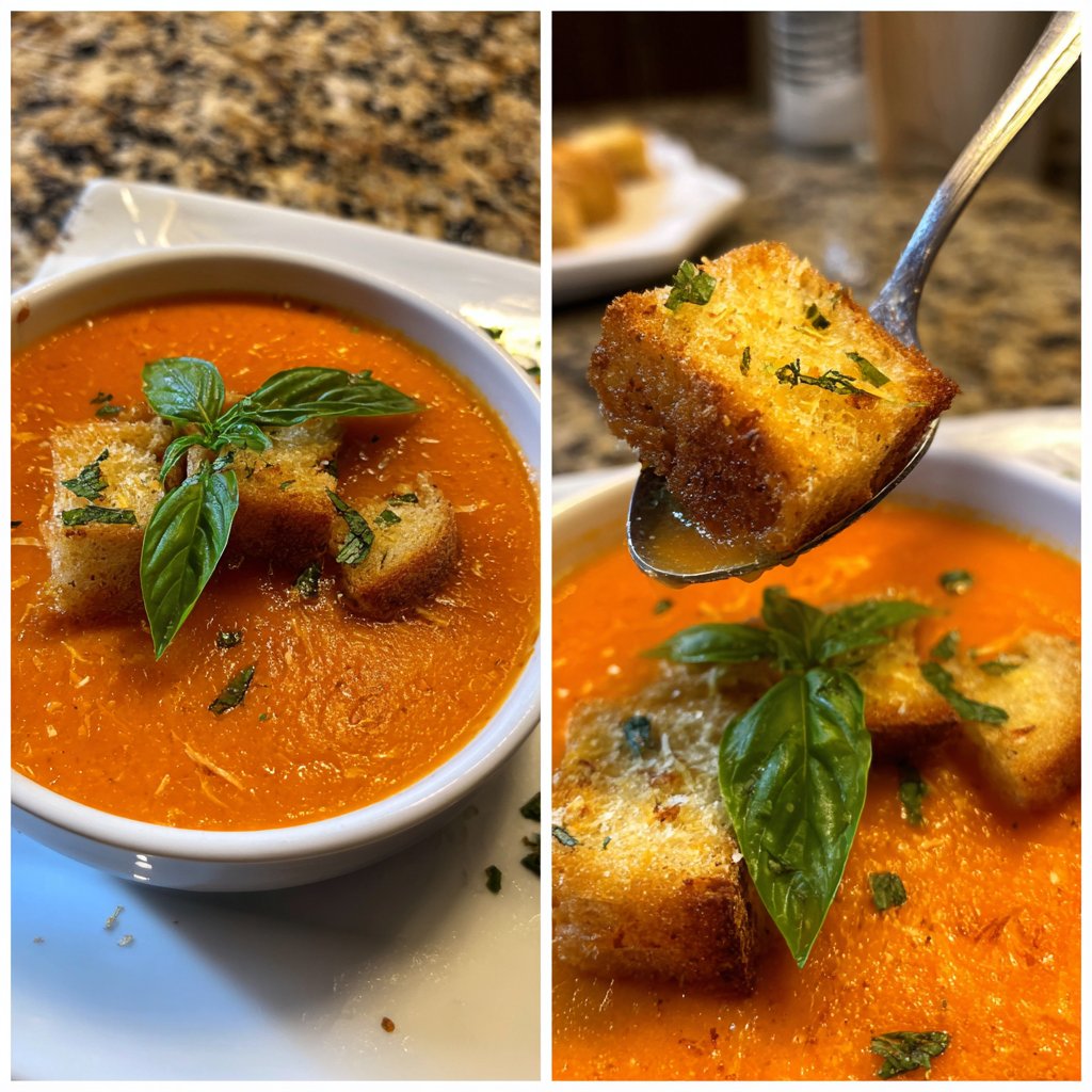 Tomatensuppe mit Ofentomaten