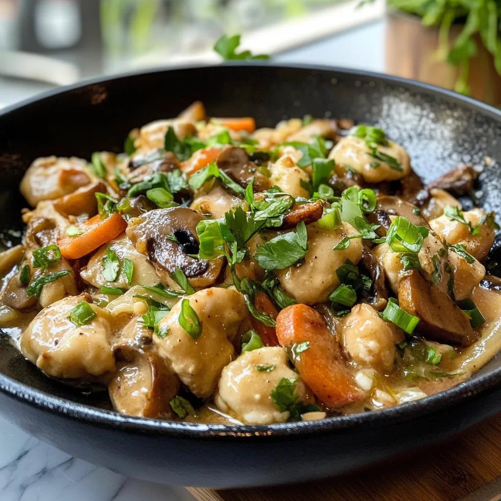 Schnelle Pilz Pfanne